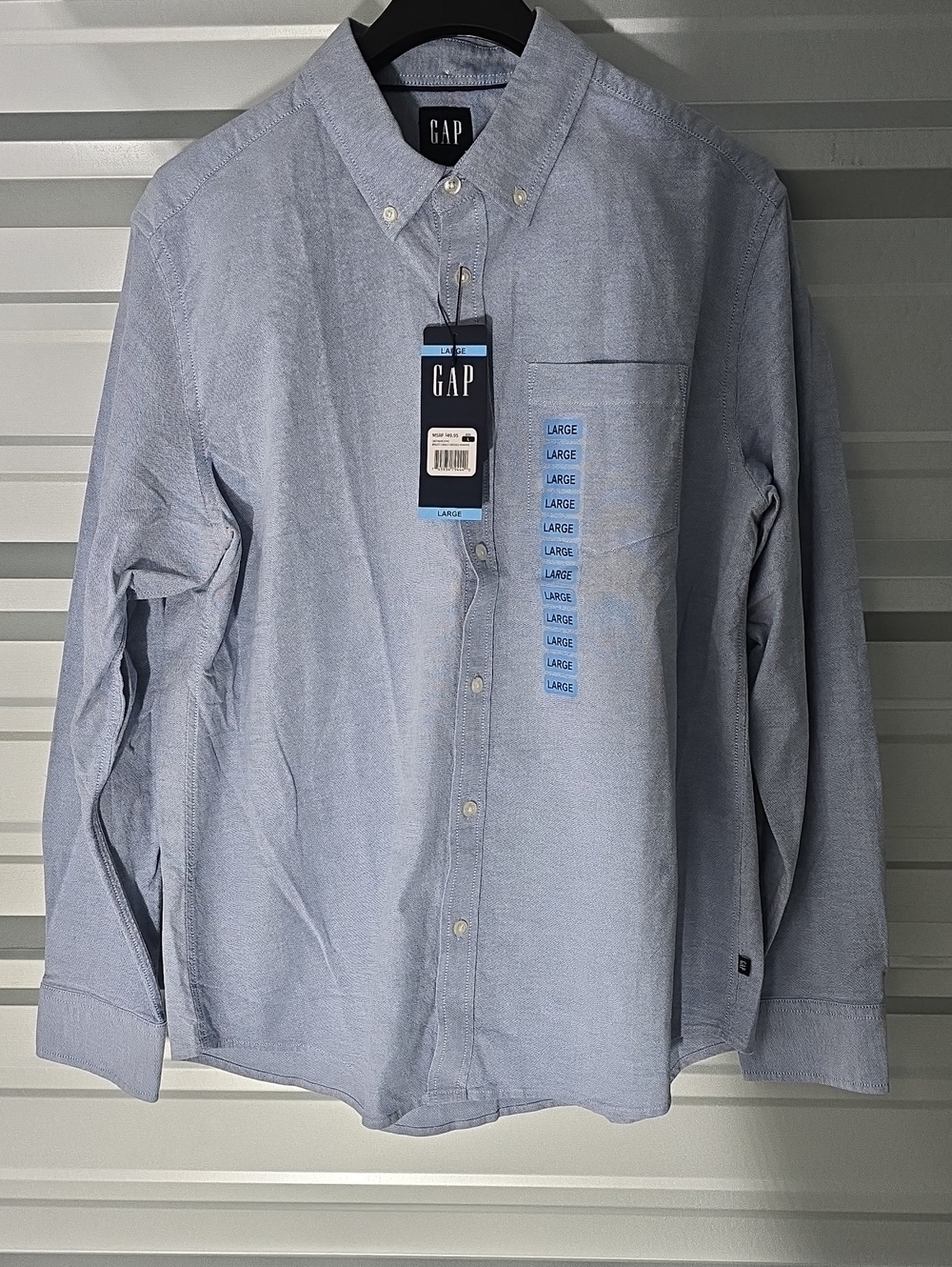 GAP Light Blue Button-Down Oxford Shirt